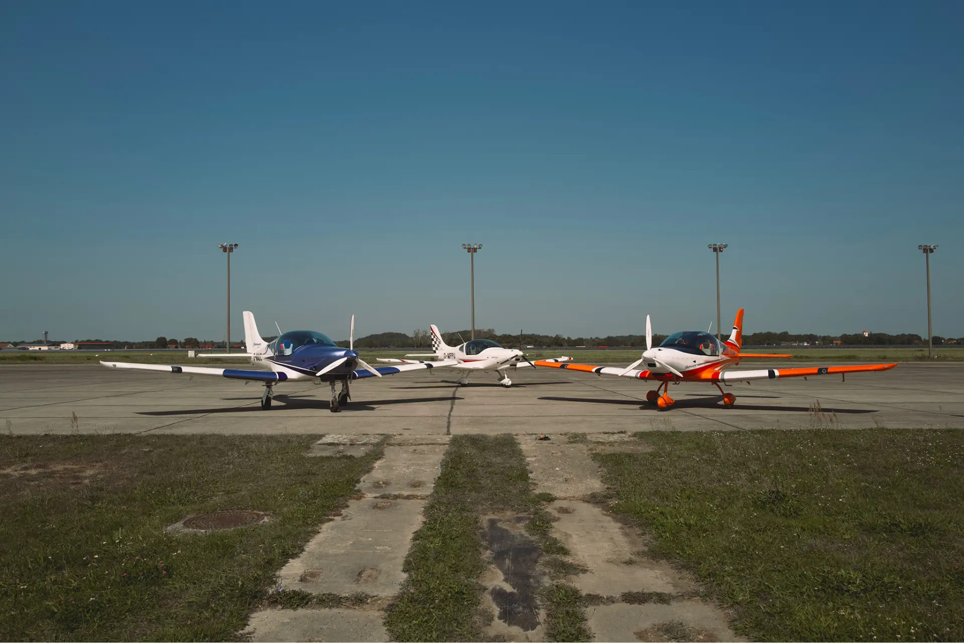 Finished Belmont aircraft on the ramp